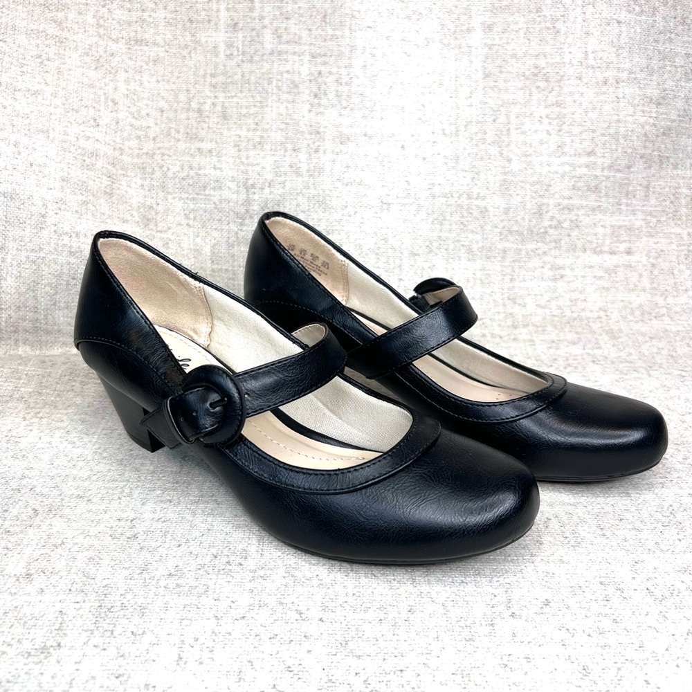 Life Stride Black Mary Jane Heels